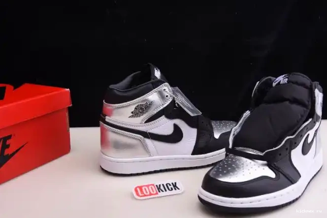 Rep Kickmax JORDAN TOE OG AIR HIGH CD0461-001 SILVER 1 WMNS 0508